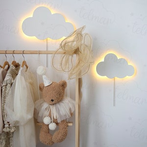 Cloud Nursery Wall Light, Cloud wall lamp, Baby Room Decor, Christmas Gift, Baby Night Light, Led Night Light, Gift For Kids