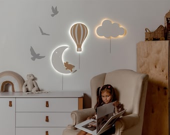 Cloud Nursery Wall Light – Soft LED Night Light for Baby Room