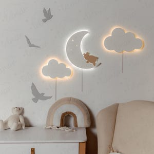 Nachtlicht personalisiert, Geschenk zur Geburt, Geschenk zur Taufe Baby Nachtlicht Kinderlampe Nachtlicht zur Geburt Lampe fürs Kinderzimmer