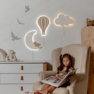 Wall light, Cloud Nursery Wall Light, Cloud Light, Cloud Night Light, Baby Room Decor, Christmas Gift, Gift For Kids
