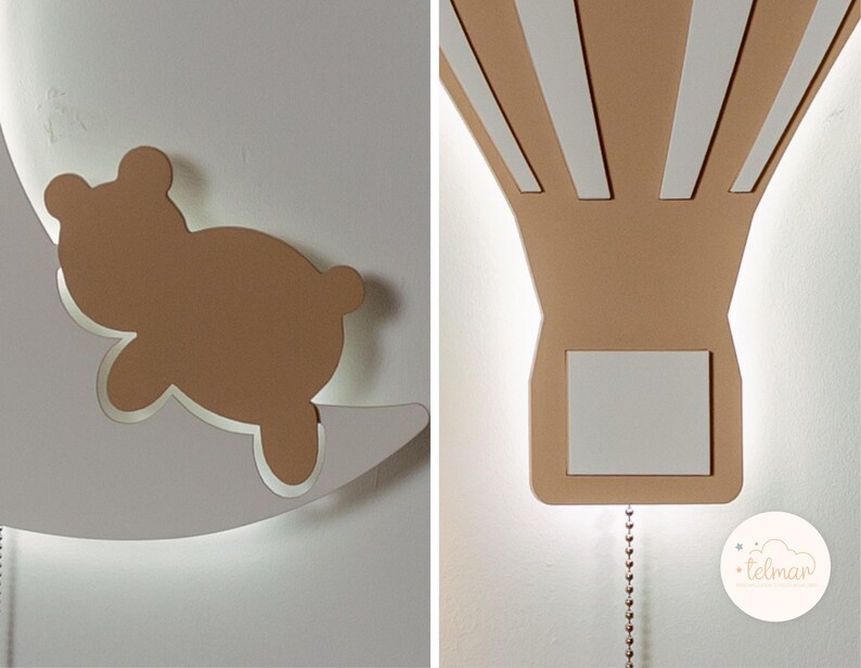 Led Night Light, Cloud Nursery Wall Light, Cloud Light, Cloud Night Light, Baby Room Decor, Christmas Gift, Baby Night Light, Gift For Kids image 4