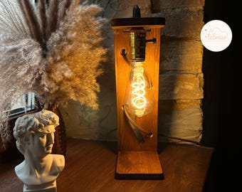Desk Lamps, Table Lamps, Wooden Bedside Lamp, Desk Light, Wood Table Lamp, Night Wooden Lamp, Bedroom Table Lamp, Wedding Gift