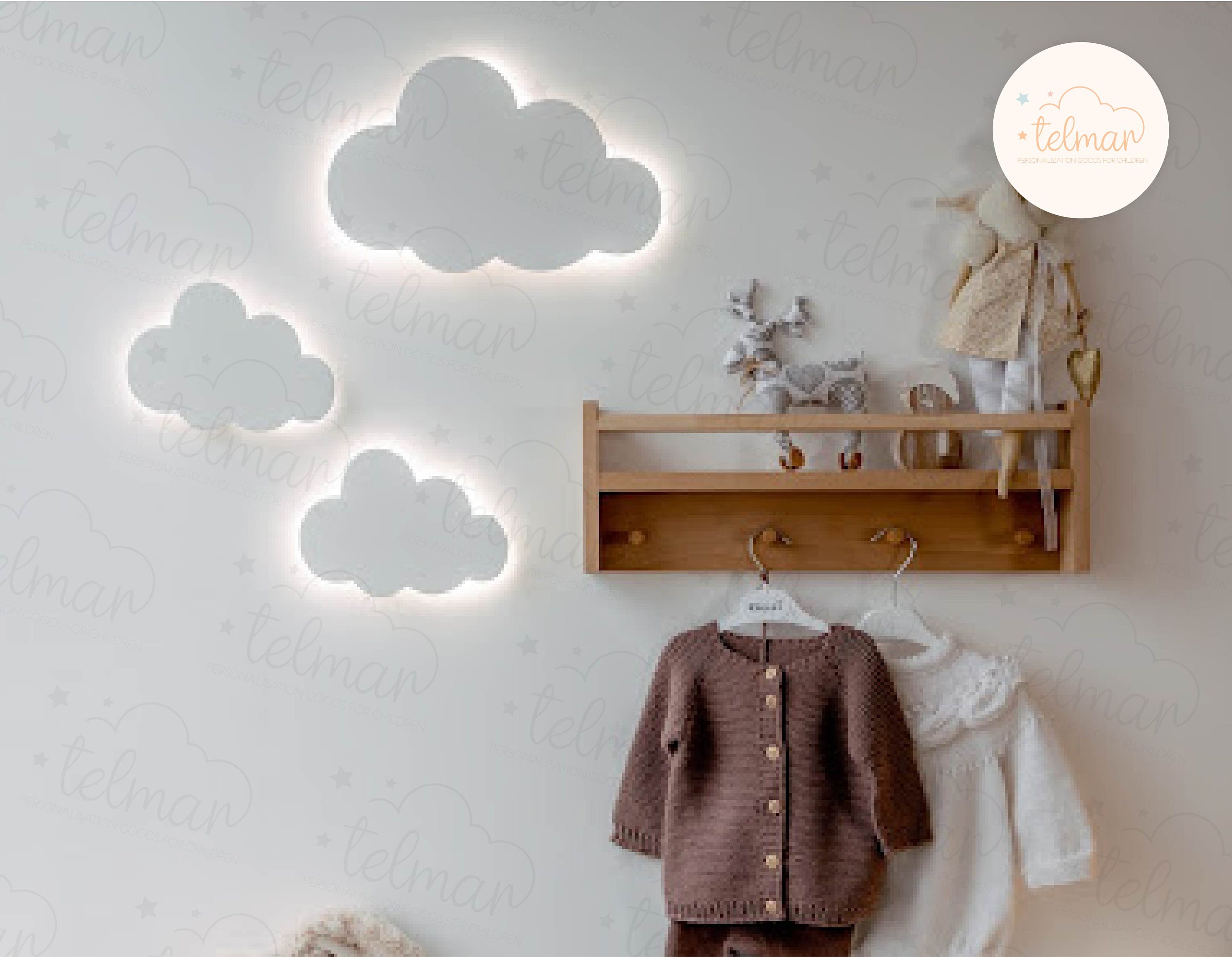 Cloud Nursery Wall Light, Cloud Light, Cloud Night Light, Baby Room Decor, Christmas Gift, Baby