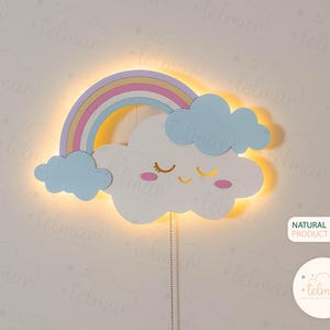 Nachtlicht Baby, Geburt, Babygeschenk Geburt, Regenbogen Nachtlicht, Taufgeschenk, Geschenk Geburt, Kinderzimmer, Baby, Taufe