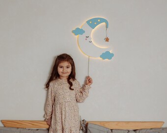 Lampada Notturna Personalizzata Con Nome - Luce Per Camera Bambini Con