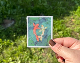 Koi Fish Waterproof Sticker