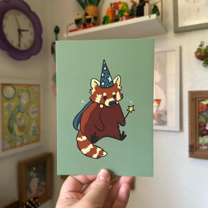 Cartão postal do Panda dos desejos
