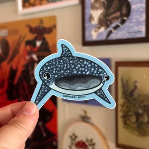 Pegatina impermeable de tiburón ballena