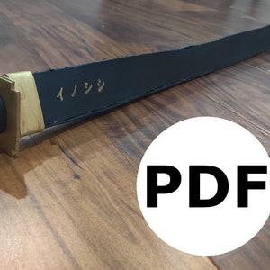 Samurai Sword Foam TEMPLATE