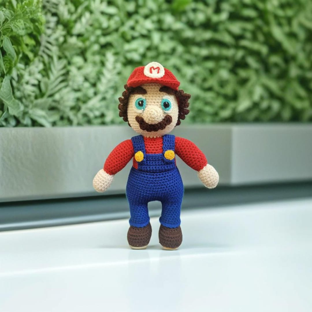 Knit Super Mario Toy - Knitted Super Mario - Gift for Kids - Amigurumi ...