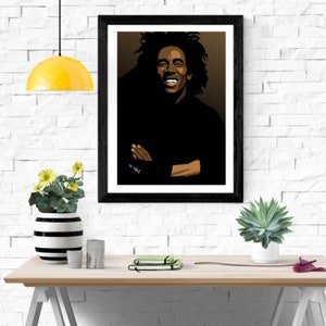 Abstract Art: Bob Marley Digital Printable Art