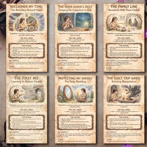 Healthy Boundaries — Self-Respect Printable Ritual Cards image 3