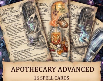 Apothecary Vol 3 — Printable Advanced Witch Ritual Cards