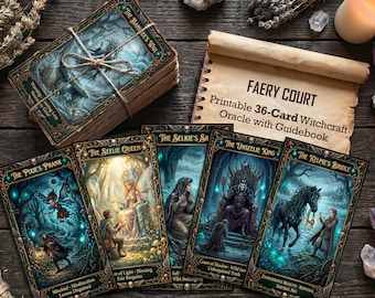 Faery Court Oracle — 36-Card Printable Oracle Deck with Guidebook