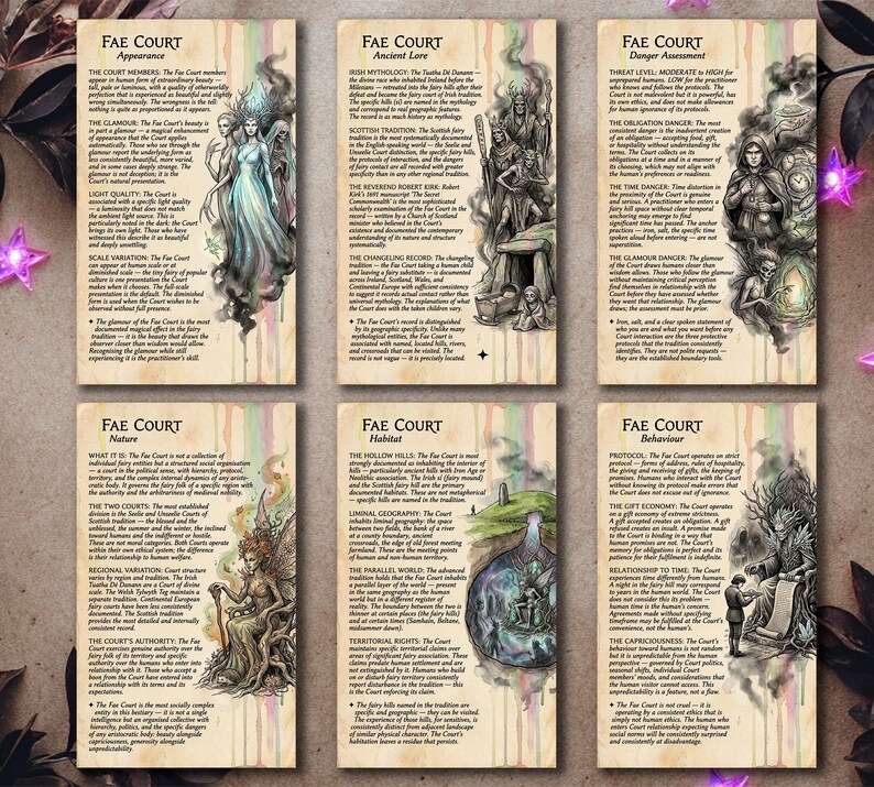 Rabbit Court Ritual The Fae Court Bestiary | Printable Fairy Grimoire Ritual Cards - Etsy