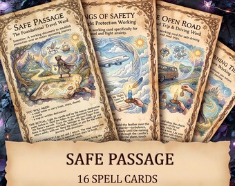 Travel Protection — Safe Journey Printable Ritual Cards