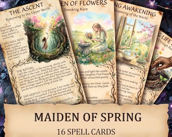 Persephone Vol 3 — Spring Return Printable Ritual Cards