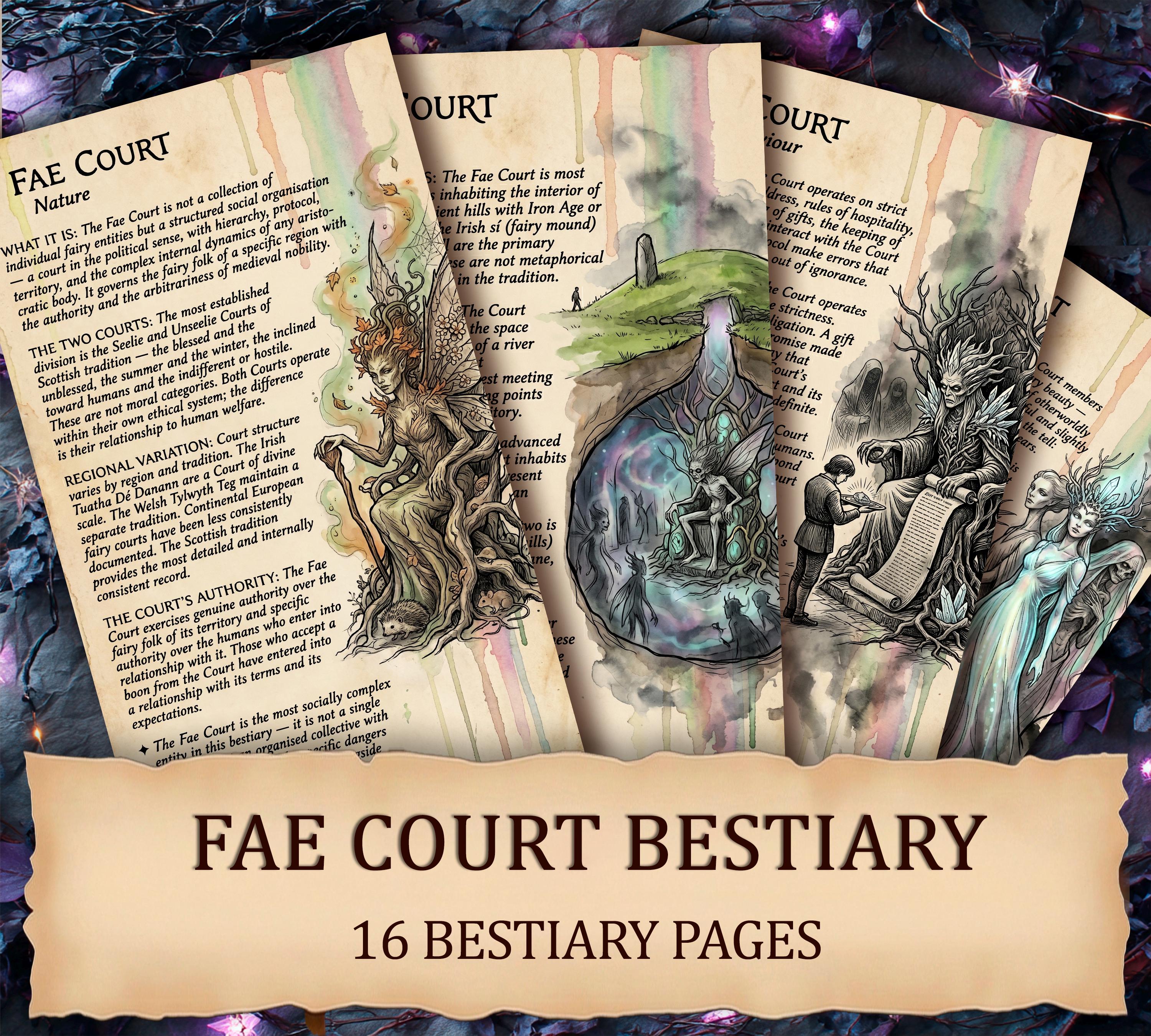 Rabbit Court Ritual The Fae Court Bestiary | Printable Fairy Grimoire Ritual Cards - Etsy
