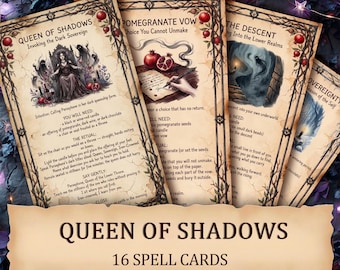 Persephone Vol 2 — Underworld Queen Printable Ritual Cards