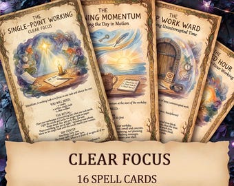 Focus and Productivity — Deep Work Printable Ritual Cards