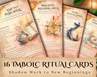 16 Imbolc Shadow to Light Ritual Cards
