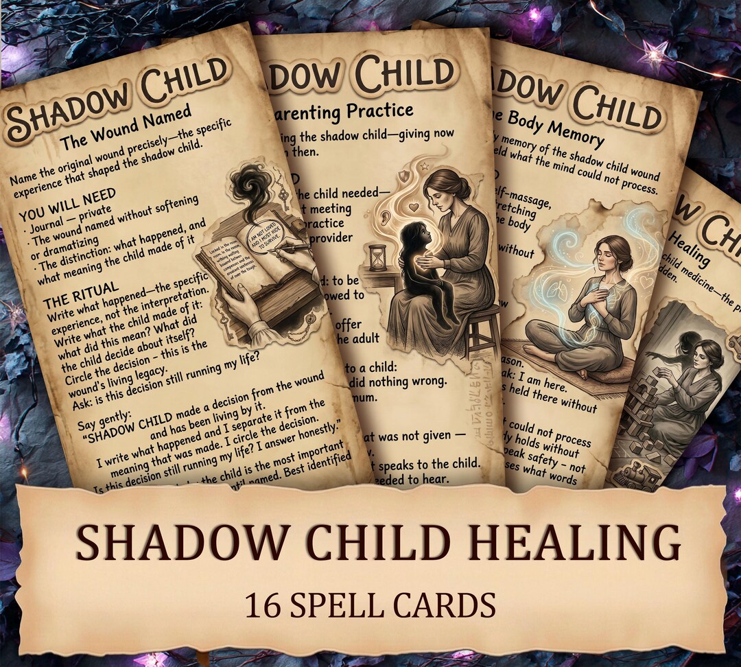 Shadow Child Healing - Printable Inner Child Ritual Cards for Grimoire ...