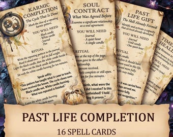 Past Life Vol 3 — Karmic Completion Printable Spell Cards