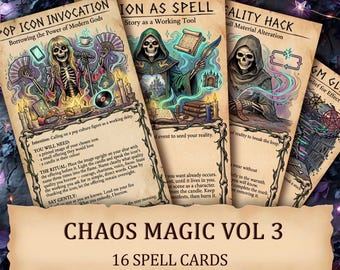 Chaos Magic Vol 3 — Sigil and Modern Witchcraft Printable Ritual Cards