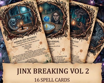 Jinx Breaking Vol 2 — Uncrossing and Curse Removal Printable Witch Cards
