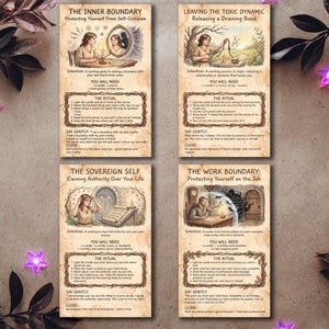Healthy Boundaries — Self-Respect Printable Ritual Cards image 5