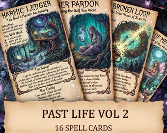 Past Life Vol 2 — Karmic Healing Printable Ritual Cards
