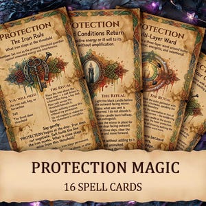 Protection Magic Advanced Spell Cards - Afdrukbaar Warding Ritual Deck