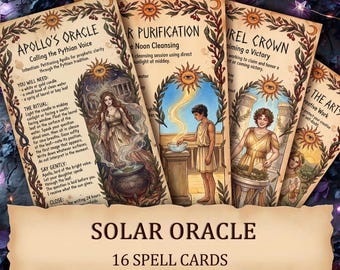 Apollo Vol 2 — Solar Magic and Oracle Printable Ritual Cards