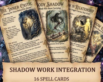 Shadow Work Vol 3 — Printable Advanced Witch Ritual Cards