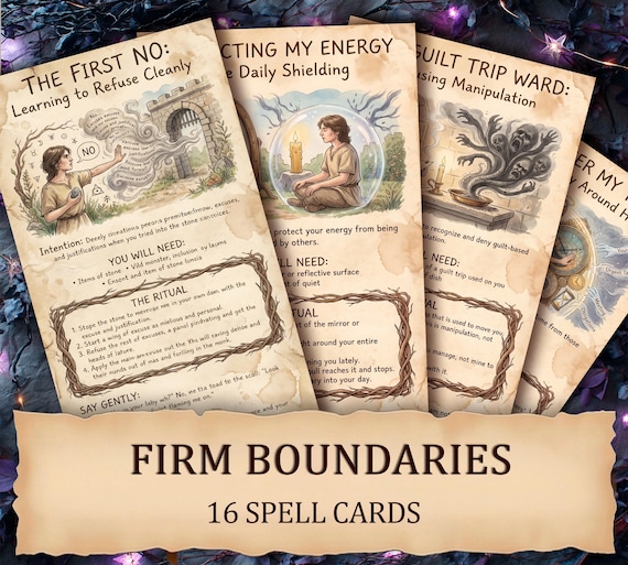 Healthy Boundaries — Self-Respect Printable Ritual Cards