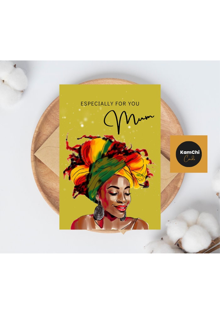 Card for Black Mother, Mothers Day Card, Black Woman Birthday Card ...