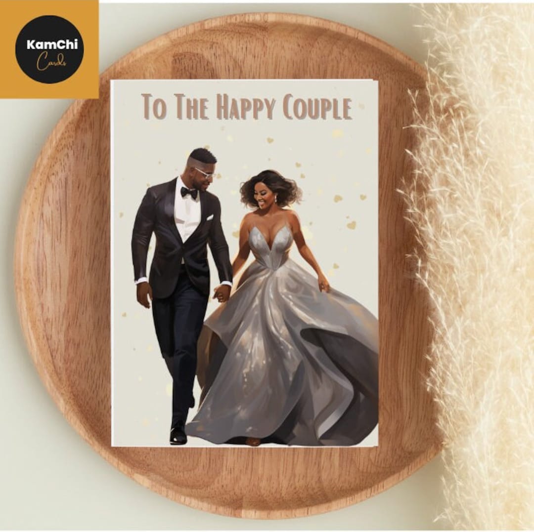 Bride & Groom Wedding Card - Nellie's Keepsake. Co