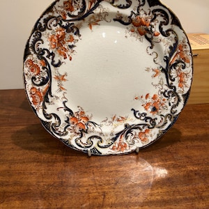 Rare, Antique decorative plate by Stoke Pottery pattern ‘Melrose’ dating from the early 1900’s.  Good Condition.