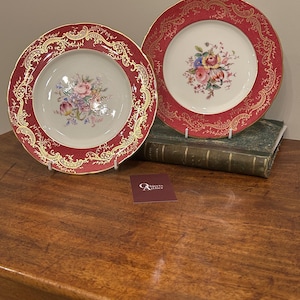 Coalport Pair Antique Decorative Plates - Etsy