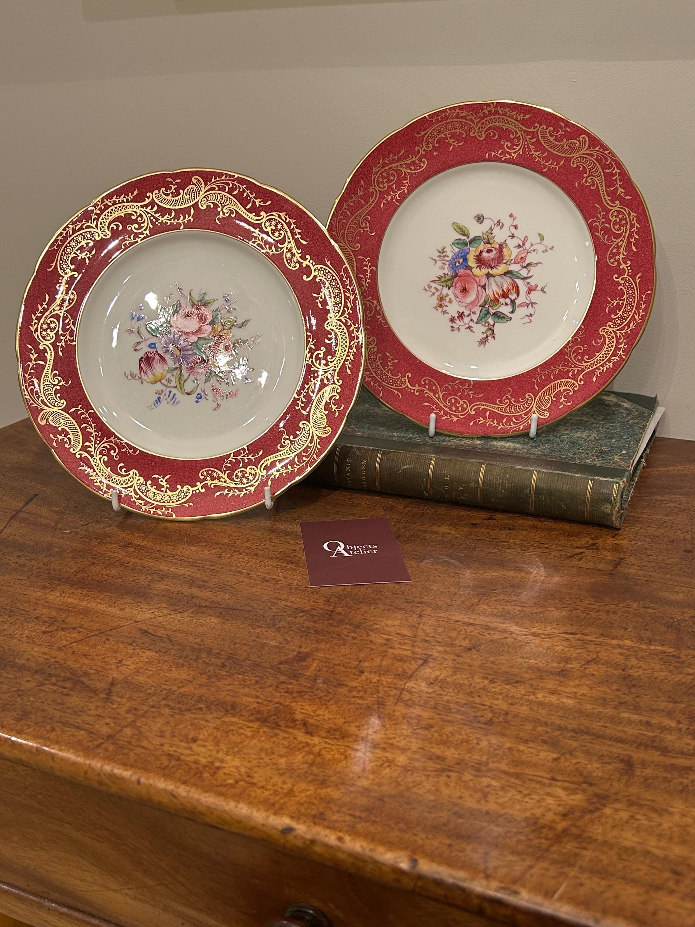 【COALPORT】アンティーク　プレート✖️2枚　Ａ Coalport Pair Antique Decorative Plates - Etsy