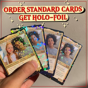 Carte MTG personalizzate, Magic The Gathering 2,5x3,5", arte, Natale, compleanno, anniversario, coppie, animali domestici, famiglia usando la tua foto, idea regalo