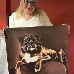 Personalized Painting Of Loved Ones, Custom Commemorative Family Pet Portrait From Photo, Print  Canavas,  Illustration art commission gift