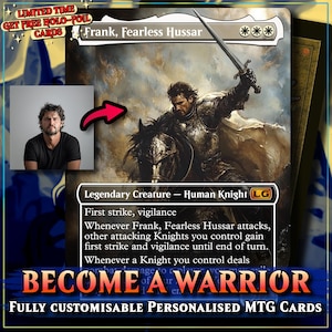 MTG Custom Magic The Gathering Biglietto personalizzato fatto a mano 2,5x3,5" regalo per San Valentino festa del papà anniversario fratello amico famiglia 9 18 pezzi