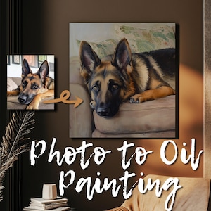 Pintura al óleo personalizada con dibujo familiar a partir de una foto, ilustración conmemorativa personalizada, póster con un amigo, regalo de mascotas en lienzo.