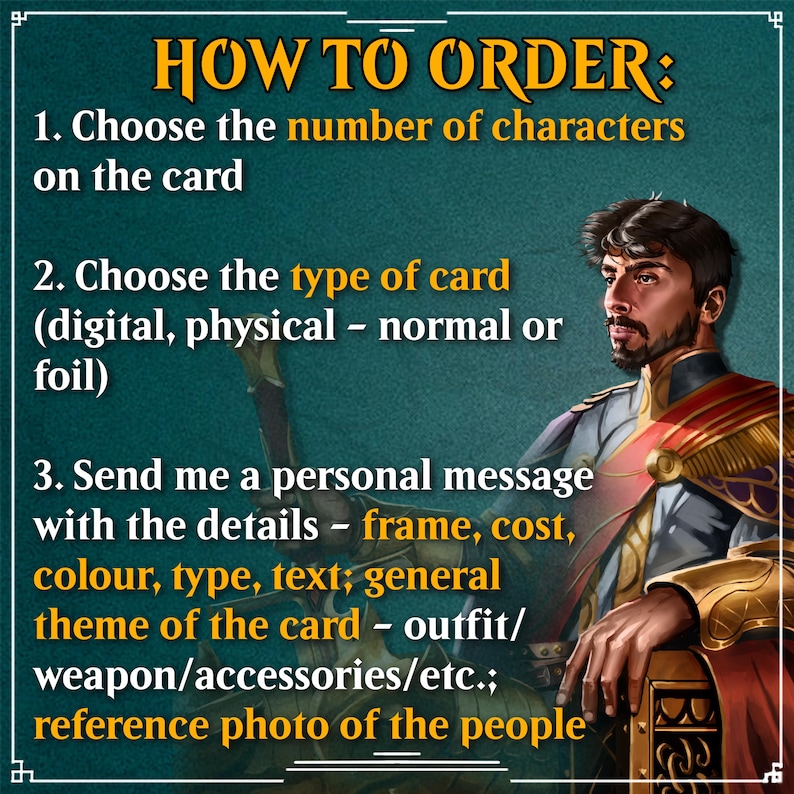 REALISTIC Style Illustration Art, Custom Magic the Gathering 18x MTG ...