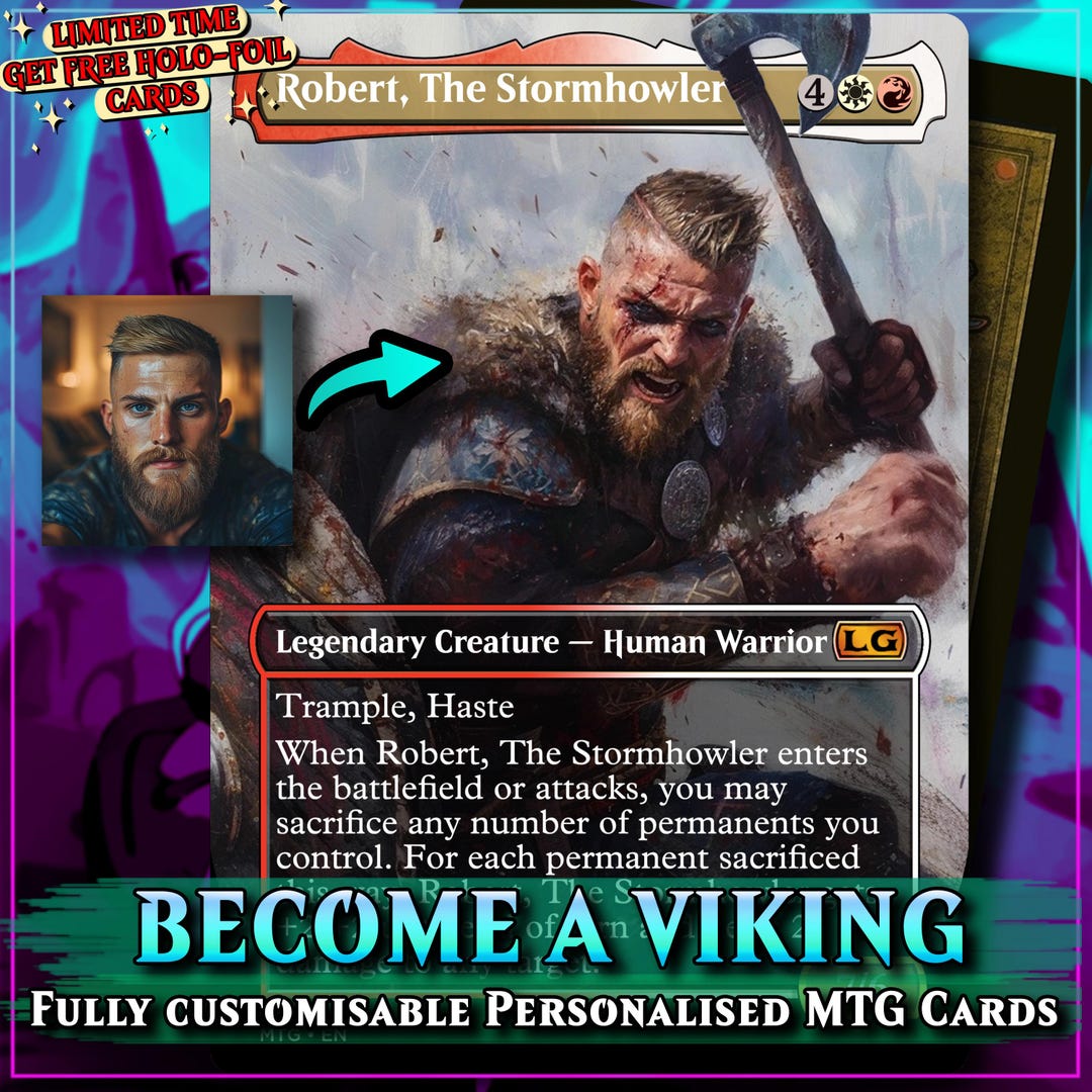 personalised mtg card Custom Metal – Personalized Magic Card Design on Brushed Aluminum – Create Your Own Unique Collectible Gift (Creature) : Toys & Games Their Magic is Limitless Foil