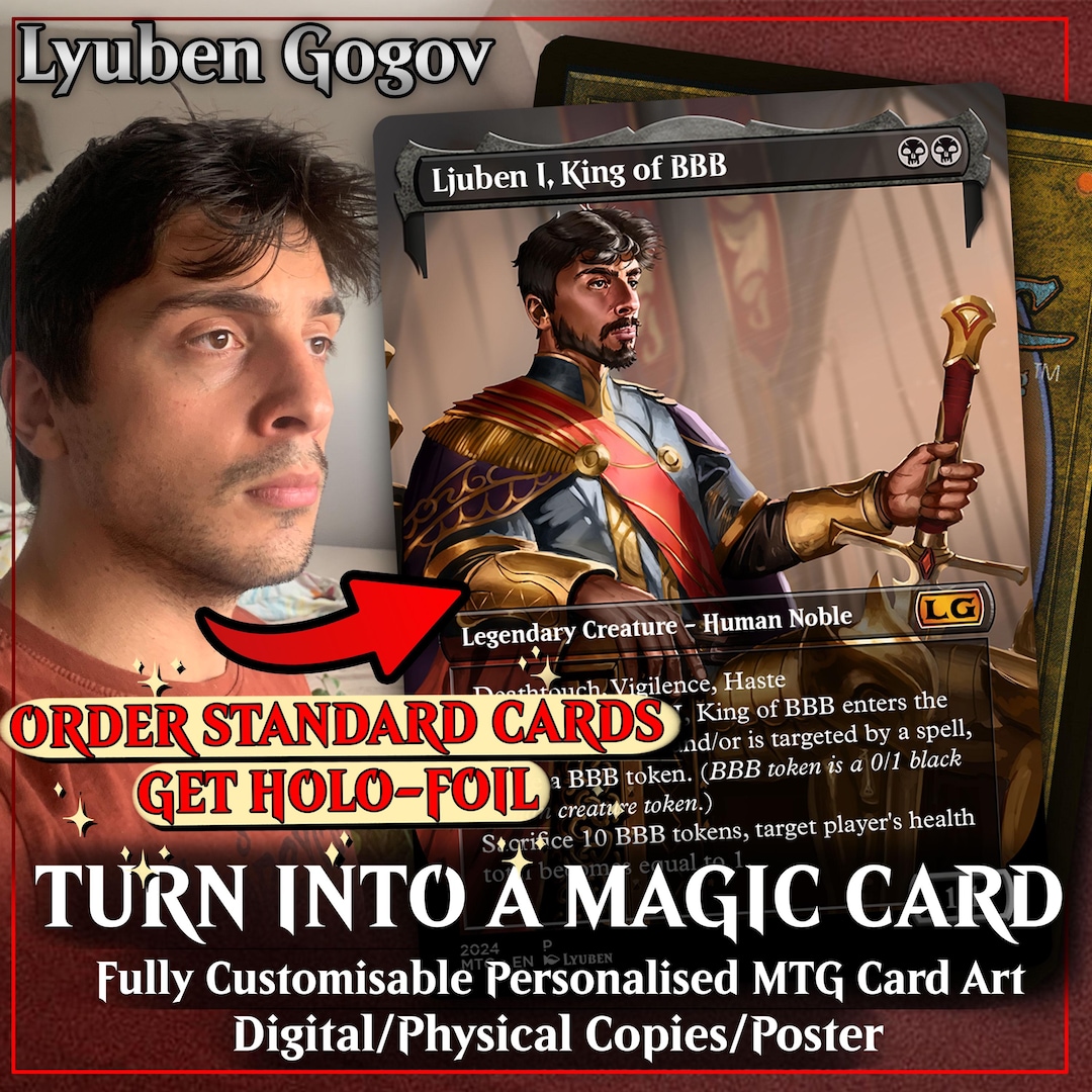 REALISTIC Style Illustration Art, Custom Magic the Gathering 18x MTG ...