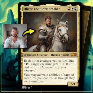 Carta personalizzata Magic The Gathering MTG fatta a mano 2,5x3,5" Regalo per lui Papà fratello amico anniversario drago famiglia coppia 9 18pz