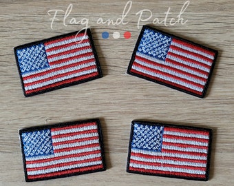 Patch écusson drapeau de pays USA Americain 5cm dos thermocollant