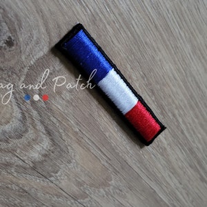 Ecusson patch 3D drapeau Français en relief thermocollant 6,5 cm Made in France Personnalisation Customisation de casquettes image 3